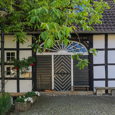 Fachwerkhaus beim Wasserschloss Haus Marck